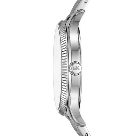 Michael Kors Lexington 36mm Steel Blue Monogram Dial Ladies Quartz Watch MK6639